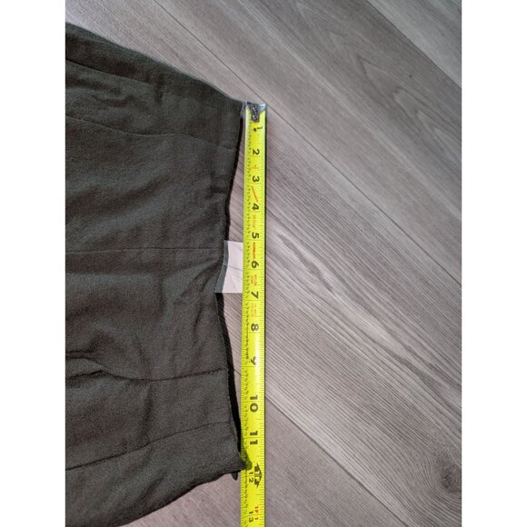 Herve Bernard Womens Wool Pants Size 4P Dark Olive - Picture 4 of 5